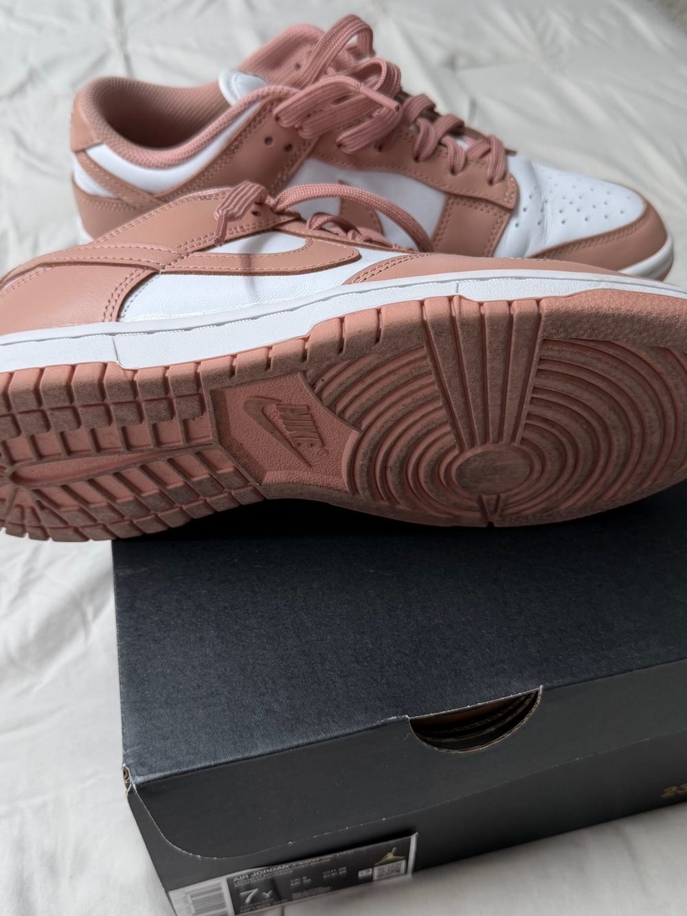 Nike Women’s Low-Top Sneakers in Dusty Rose and White - Picture 5 of 5